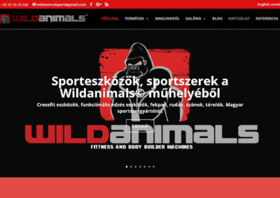 wildanimals.hu weboldal